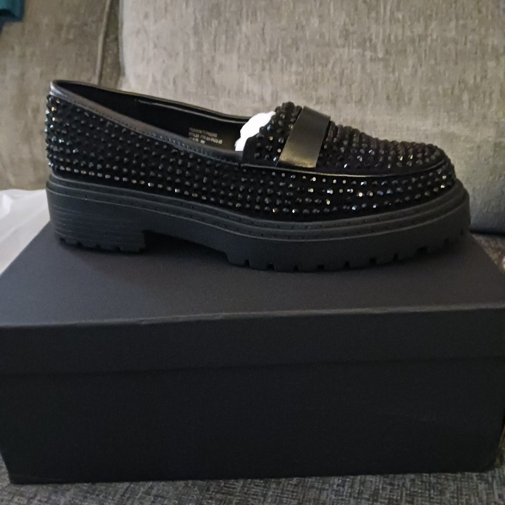 Fashion to Figure Black jeweled loafers